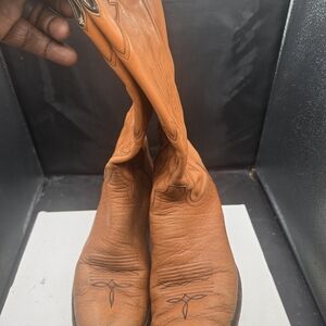 Men's Orange Western Cowboy Boots